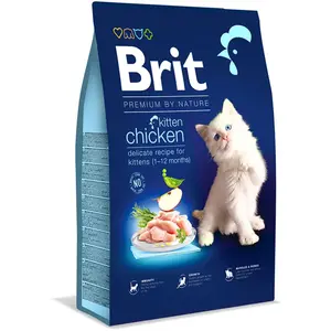 Brit Premium by Nature Cat - Kitten Chicken 8 kg pas cher