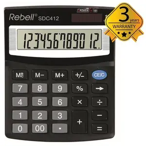 Rebell RE-SDC412 SDC412 Calculatrice de bureau avec écran incliné 12 c... pas cher