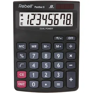 REBELL Panther 8 BX Office Calculator, RE-PANTHER 8 BX