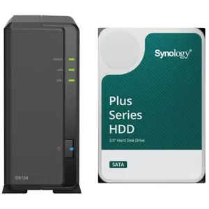 Serveur NAS Synology DS124 4To avec 1x disque dur Synology 4To HAT PLU... pas cher