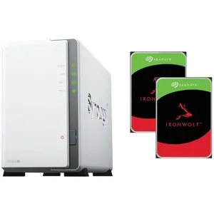 Synology DS223J Serveur NAS total 8To avec 2x disque dur ST 4To IRONWO...Vendu parcdiscount