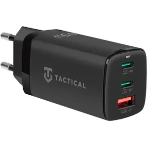 TACTICAL Taktyczna  adowarka FlashBang, 2x USB-C, 1x USB, GaN, 65 W, czarna pas cher