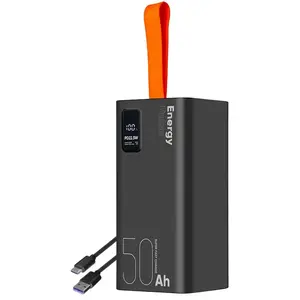 OBAL:ME Powerbank 50000mAh EnergyPulse USB-A/USB-C PD 22,5W avec Affichage Numérique pas cher
