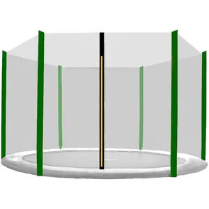 Aga Filet de protection 250 cm pour 6 poteaux Filet noir / Vert foncé pas cher