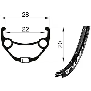 Remerx Jante Topdisc Mtb 27.5´´-650C 32H pas cher