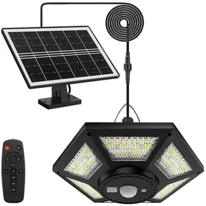 LONGZIMING 180 led Lampe Solaire Intérieur Extérieur 1000LM Lampe Susp... pas cher