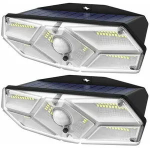 LONGZIMING 2PCS 104 led Applique Lampe murale solaire Extérieur à déte... pas cher