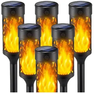 LONGZIMING Lampe Solaire Flamme Exterieur, 6 Pack Lampe Solaire Flamme... pas cher