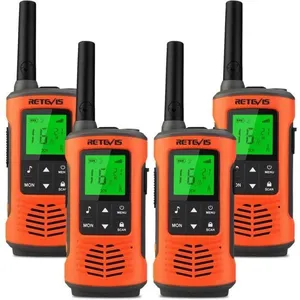 Retevis RT45P Talkie Walkie IP67 Etanche, Rechargeable,16 Canaux, PMR446 sans Licence, Lampe de Poche LED, SOS,pour Activités(4Vendu parcdiscount