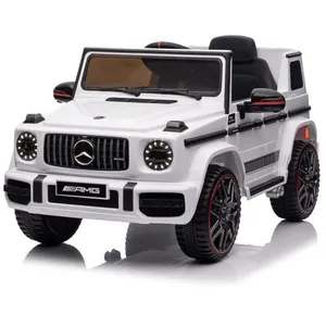 BENEO Voiture électrique enfants 12V Mercedes AMG G63 neuve, blanc, av...