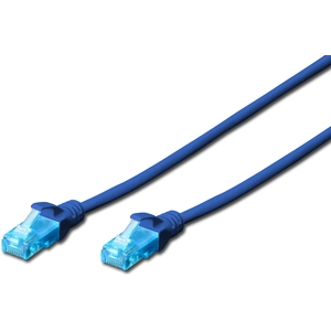 DIGITUS Premium - cordon de raccordement - 0.5 m - bleu pas cher