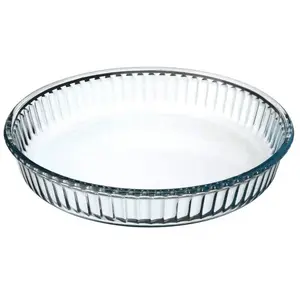5 five simply smart Borcam Ronde taartvormen|ronde ovenschaal glas transparant 26 x 3 cm pas cher