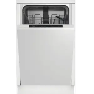 Lave-vaisselle intégrable BEKO LVI42F - 10 couverts - 45 cm - Blanc - 49 dB pas cher