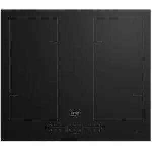 Plaque à induction - BEKO - HII64205F2MT - 4 foyers - 7200W - Noir pas cher