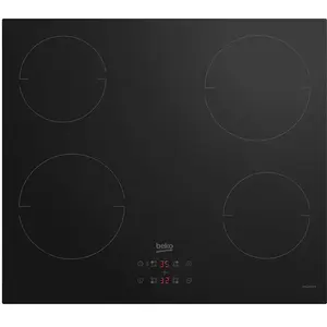 Beko - hii 64401MT hob Black Built-in Zone induction 4 zone s (HII64401MT) pas cher