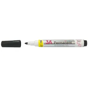 3A Marqueur Noir permanent pointe ogive 2 mm pas cher