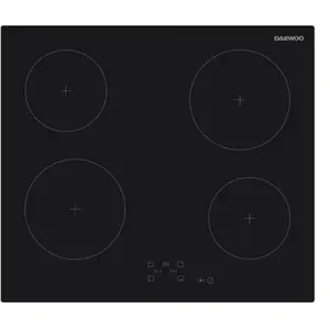 Plaque de cuisson vitrocéramique - DAEWOO - 4 foyers - 60 cm - BH6VTF2... pas cher