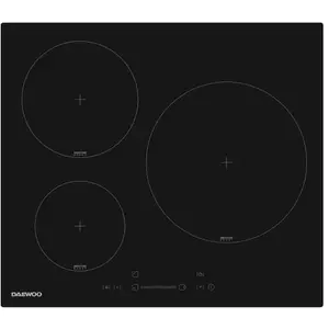 Plaque de cuisson à induction - DAEWOO - 3 foyers - 60 cm - Noir pas cher