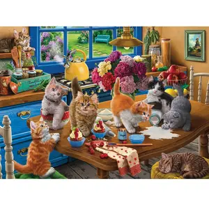 ANATOLIAN Puzzle 1000 pièces : Chatons dans la cuisine pas cher
