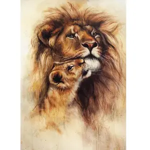 MAGNOLIA Puzzle 1000 pièces : Lion et son bébé pas cher