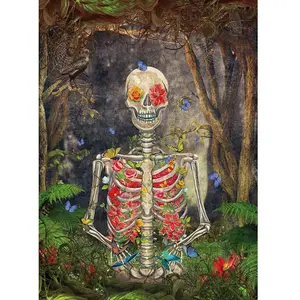 Nova Puzzle Squelette en Fleurs Puzzle-41076 pas cher