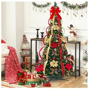 PIMPIMSKY Sapin de Noël artificiel pliable de 120 cm décoration de Noël en PVC pour décoration de Noël à paillettes pas cher