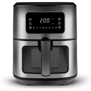 Friteuse sans huile Karaca Multifry Inox XXL avec fenêtre en verre numérique, 6,5 litres pas cher