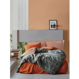 Parure de lit - 129CTN62590 - 1 housse de couette 220 x 240 cm + 2 tai... pas cher