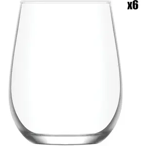 Asir - Glazenset (6 stuks) - Transparant - 6,8 x 6,8 x 10 cm pas cher