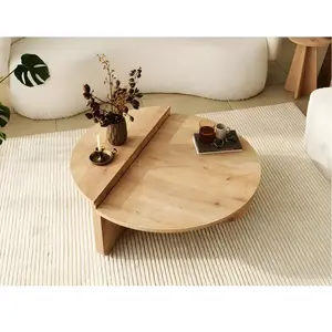 MENZZO Set de 2 tables basses design Oatglow Chêne clair pas cher