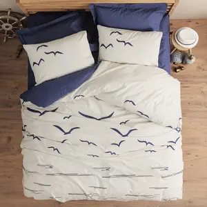 L'essentiel, Linge de lit, Larum Ranforce Quilt Cover Set (Set de ling... pas cher