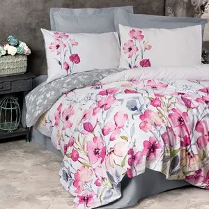 L'essentiel, Linge de lit, Carla Ranforce Quilt Cover Set (Set de linge de lit, 260 x 220 cm) pas cher
