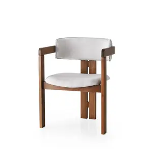 Chaise en bois et velours Velvet