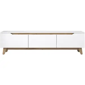 CALICOSY Meuble TV 3 portes - L180 cm - 180 cm X 35 cm X 48,6 cm - D1 - 2472 pas cher