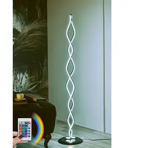 Lampadaire - MENZZO - Marigold - H120cm - Métal Noir - LED Multicolore pas cher