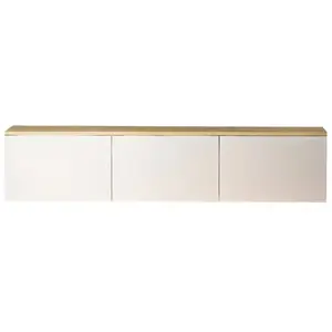 Habitat et jardin Meuble TV en bois "Neon" 160 x 32 x 35 cm - Blanc