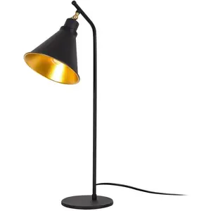 Comparateur de prix : Emob Moderne Decoratieve Tafellamp | Zwart Goud | 28x50 cm | Metalen Behuizing