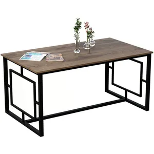 Table de salle à manger Forme ALIN 160x90 cm Noyer/Noir 4-6 places pas cher