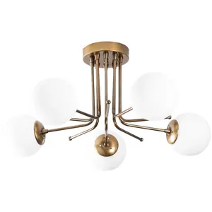 KOBO Living Plafondlamp Daisy Gold 5L pas cher