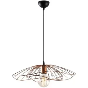 MENZZO Suspension filaire fleur triplé Zocho D50cm Métal Or rose pas cher