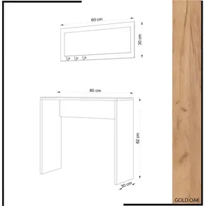 Homitis, Commode + buffet, Bailey (80 x 30 x 82 cm) pas cher