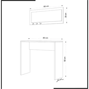Homitis, Commode + buffet, Kiera (80 x 30 x 82 cm) pas cher