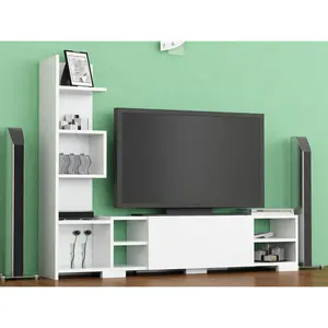 Hanah Home, Meuble TV, Prince (160 x 29 x 120 cm) pas cher