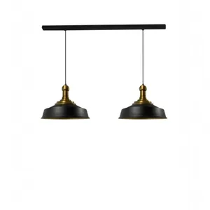 bamyum Asletl Suspension Luminaire Industrielle Rétro en Metal Lot de 2, Lustre de Salon Vintage, Éclairage de Plafond pour Chambre, Cuisine, Lampe pas cher