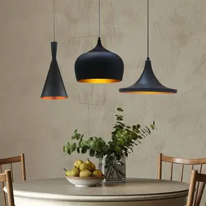 Comparateur de prix : Bamyum Hanglamp 3 Vlammetaal E27 Zwart Modern Lamp