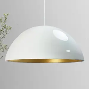 Comparateur de prix : Bamyum Lipeo Hanglamp Wit Metalen 1xE27 Fitting Ø 40 cm Pendellamp Voo...