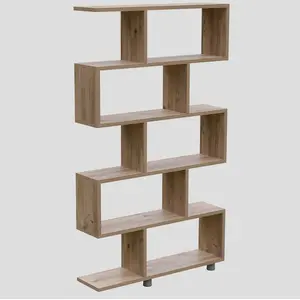 Comparateur de prix : Bibliothèque - EMOB - Marron - 90 cm - Panneaux de particules 100% mélaminés