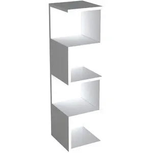 MENZZO Étagère bibliothèque design Margon L25cm Blanc pas cher