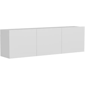 Habitat et jardin Meuble TV en bois "White" - 150 x 31 x 44 cm - Blanc pas cher