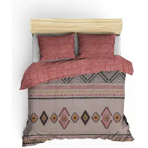 Parure de lit - 129CTN62802 - 1 housse de couette 220 x 240 cm + 2 tai... pas cher